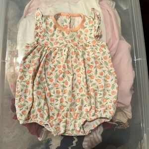 Peach Print Kids Bodysuit